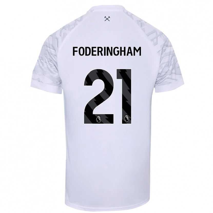 Danxen Enfant Wes Foderingham #21 Maillot de Gardien Noir Blanc 2025/26 T-shirt