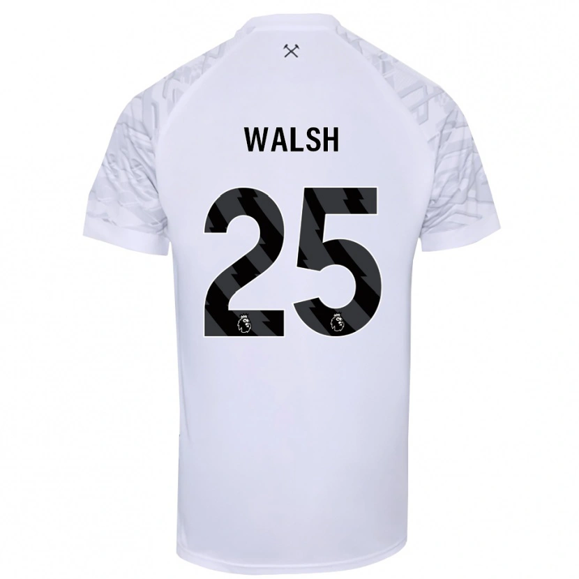 Danxen Enfant Megan Walsh #25 Maillot de Gardien Noir Blanc 2025/26 T-shirt