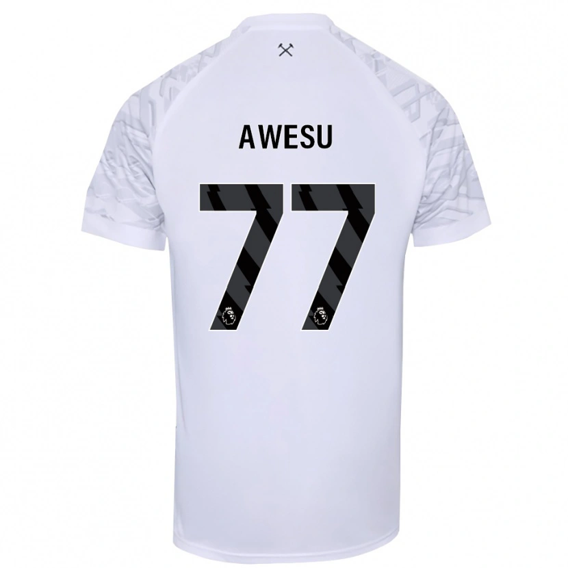 Danxen Enfant Lanre Awesu #77 Maillot de Gardien Noir Blanc 2025/26 T-shirt