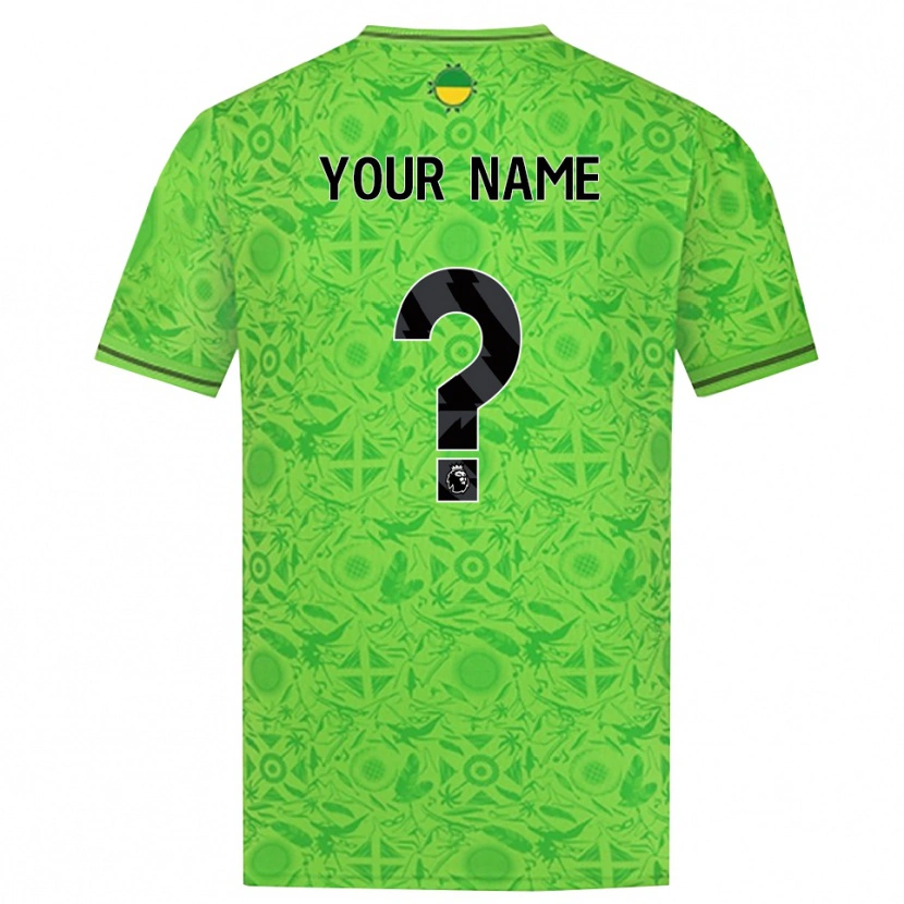 Danxen Enfant Wolverhampton Wanderers Maillot de Gardien Vert Noir 2025/26 T-shirt