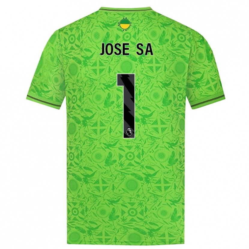 Danxen Enfant José Sá #1 Maillot de Gardien Vert Noir 2025/26 T-shirt