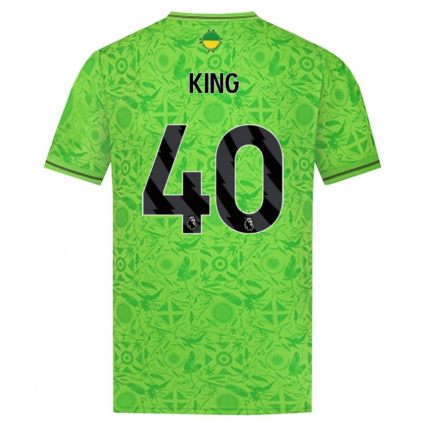 Danxen Enfant Tom King #40 Maillot de Gardien Vert Noir 2025/26 T-shirt
