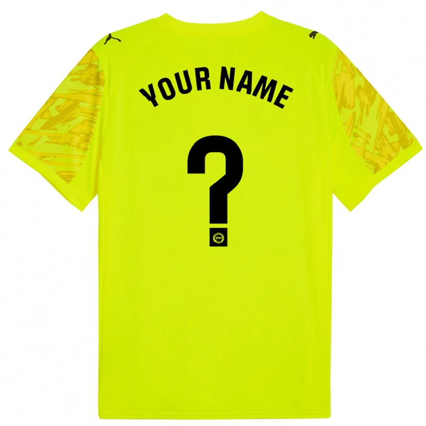 Danxen Enfant Deportivo Alaves Maillot de Gardien Jaune Noir 2025/26 T-shirt