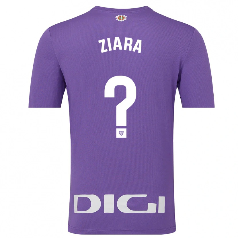 Danxen Enfant Ziara Vega Uribarri #0 Maillot de Gardien Violet Blanc 2025/26 T-shirt
