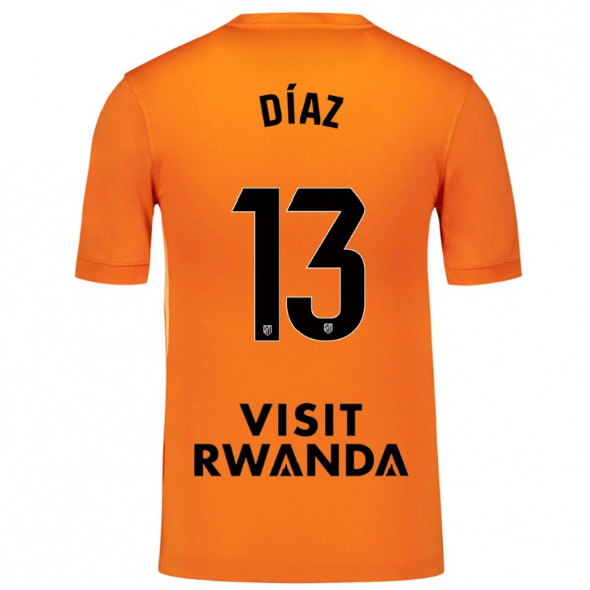 Danxen Enfant Diego Díaz #13 Maillot de Gardien Orange Noir 2025/26 T-shirt