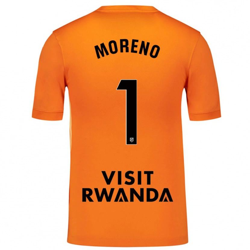 Danxen Enfant Álvaro Moreno #1 Maillot de Gardien Orange Noir 2025/26 T-shirt