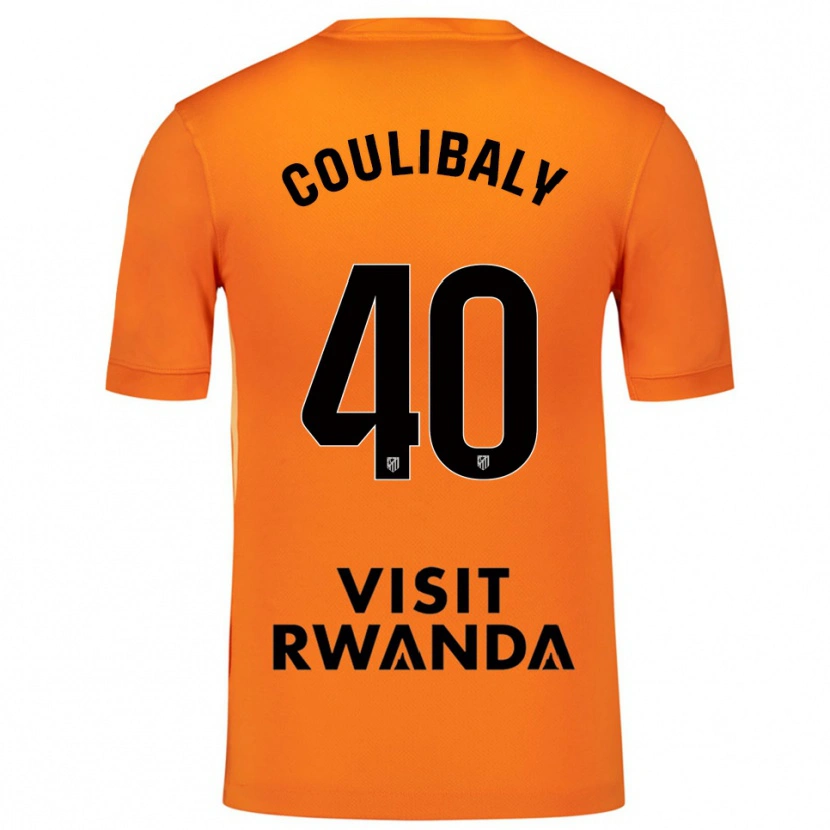 Danxen Enfant Izan Coulibaly #40 Maillot de Gardien Orange Noir 2025/26 T-shirt