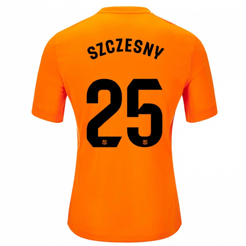 Danxen Enfant Wojciech Szczesny #25 Maillot de Gardien Orange Noir 2025/26 T-shirt