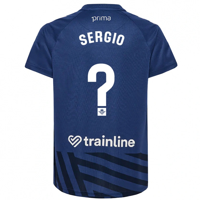 Danxen Enfant Sergio Vázquez #0 Maillot de Gardien Bleu Roi Blanc 2025/26 T-shirt
