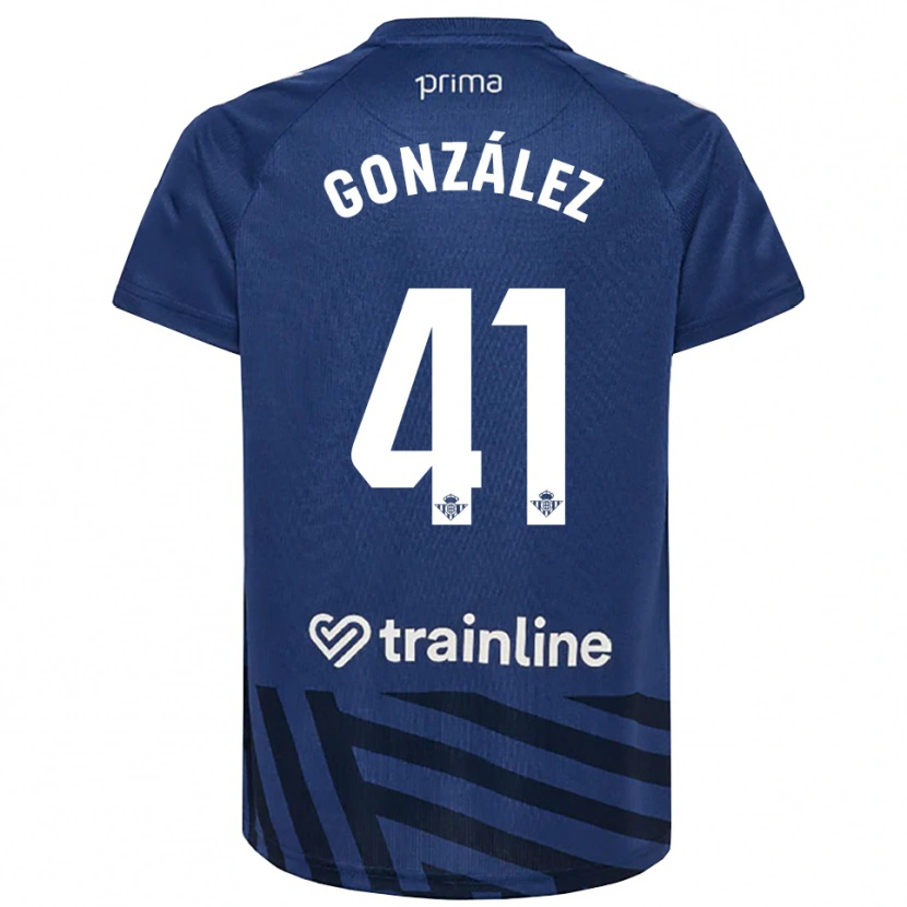 Danxen Enfant Manu González #41 Maillot de Gardien Bleu Roi Blanc 2025/26 T-shirt
