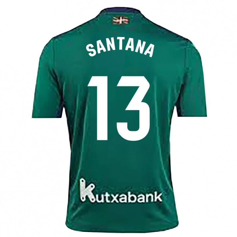 Danxen Enfant Olatz Santana #13 Maillot de Gardien Bleu Marine Vert 2025/26 T-shirt