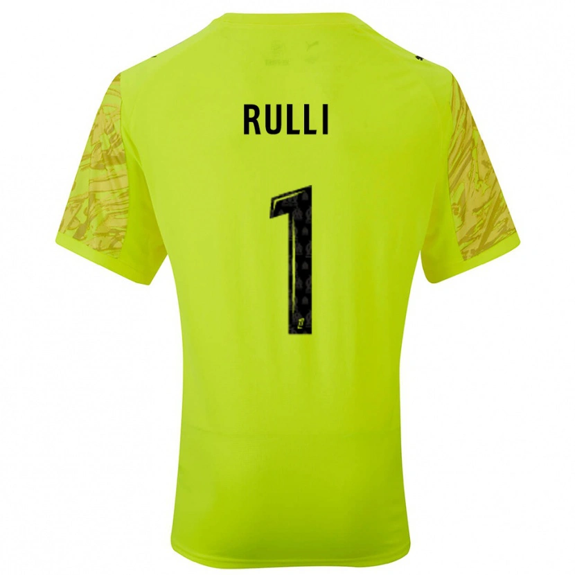 Danxen Enfant Gerónimo Rulli #1 Maillot de Gardien Vert Fluo Noir 2025/26 T-shirt