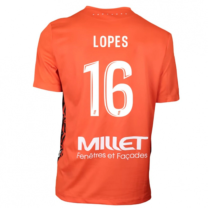 Danxen Enfant Anthony Lopes #16 Maillot de Gardien Orange Blanc 2025/26 T-shirt