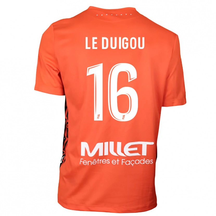 Danxen Enfant Daniel Le Duigou #16 Maillot de Gardien Orange Blanc 2025/26 T-shirt