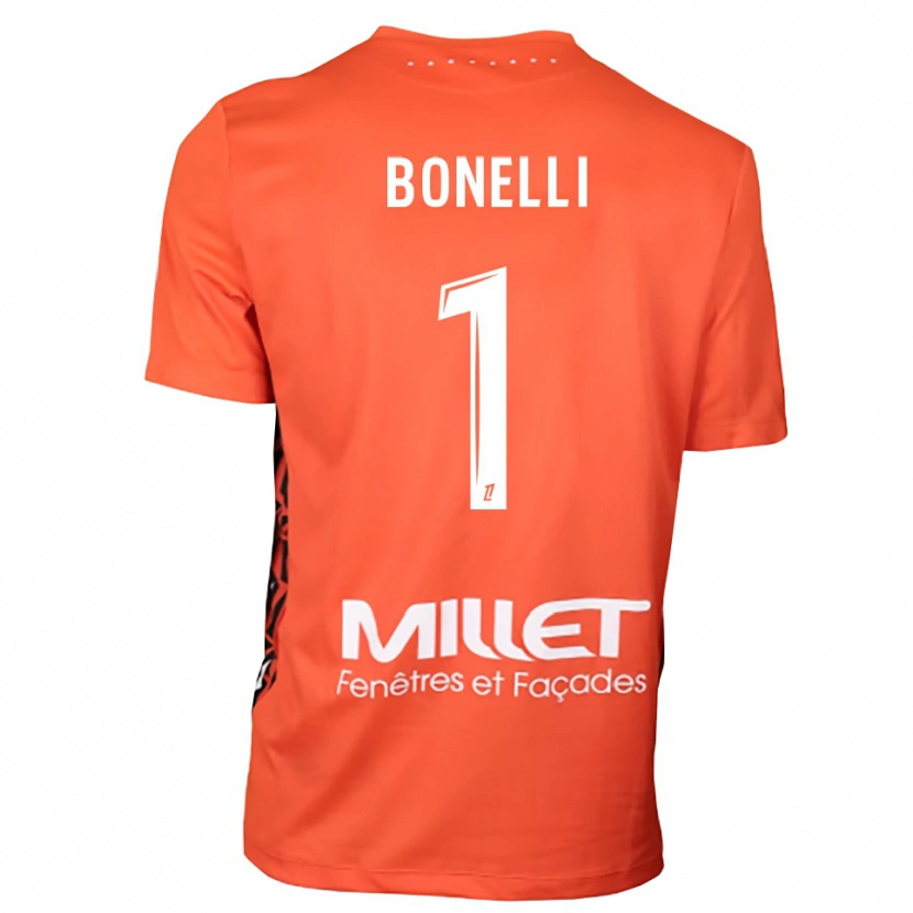 Danxen Enfant Lucas Bonelli #1 Maillot de Gardien Orange Blanc 2025/26 T-shirt