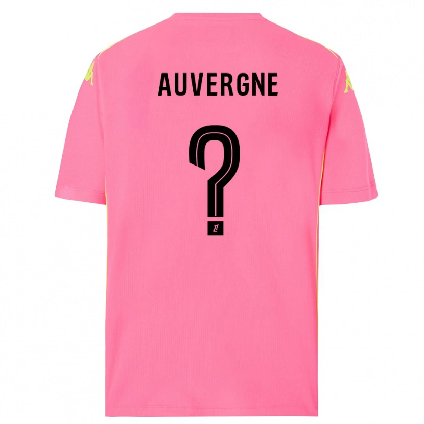 Danxen Enfant Dorian Auvergne #0 Maillot de Gardien Rose Fluo Noir 2025/26 T-shirt