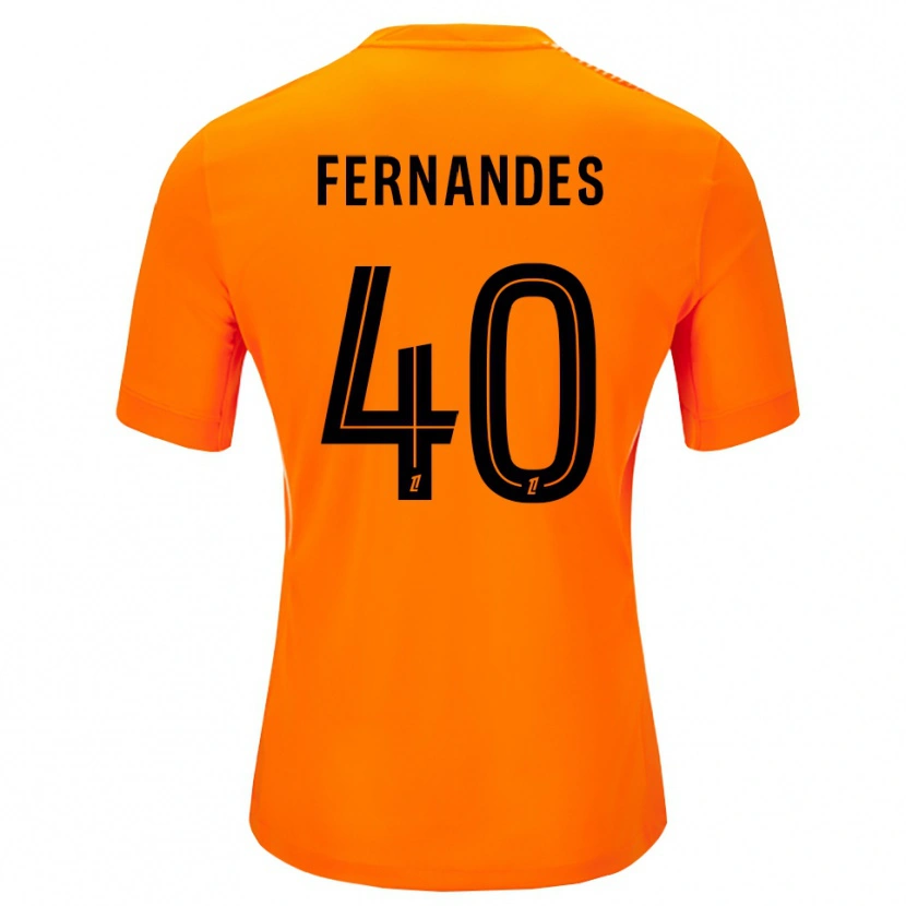 Danxen Enfant Alyssa Fernandes #40 Maillot de Gardien Orange Noir 2025/26 T-shirt