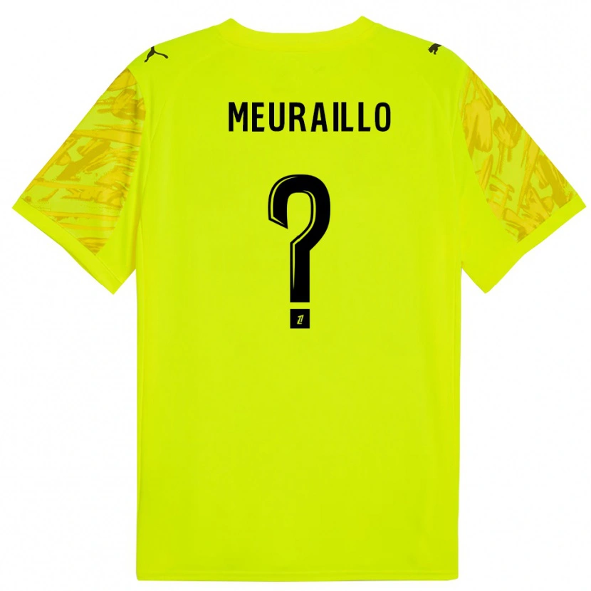Danxen Enfant Thâo Mouapa Mwa Meuraillo #0 Maillot de Gardien Vert Fluo Jaune 2025/26 T-shirt