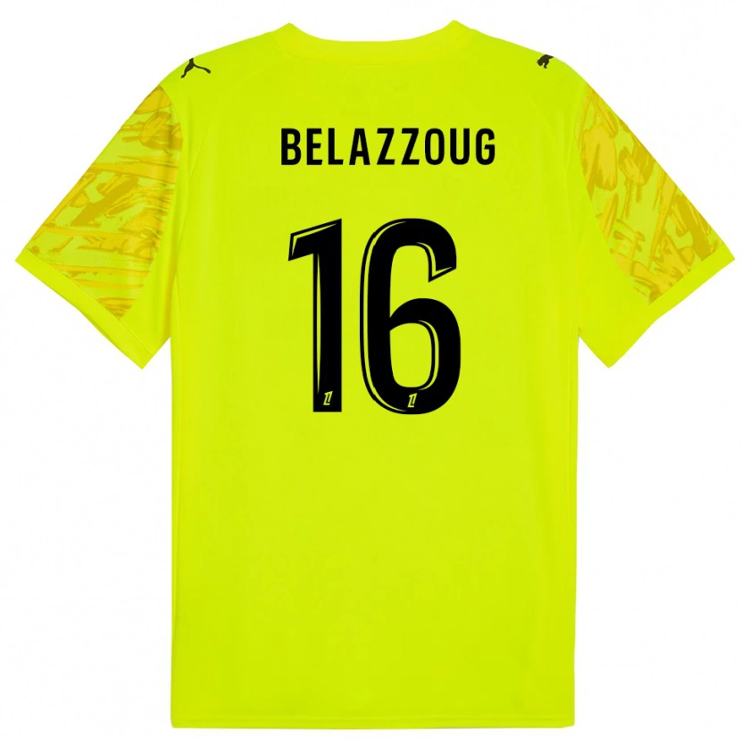 Danxen Enfant Kilian Belazzoug #16 Maillot de Gardien Vert Fluo Jaune 2025/26 T-shirt