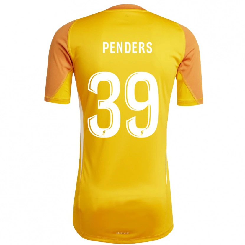 Danxen Enfant Mike Penders #39 Maillot de Gardien Orange Blanc 2025/26 T-shirt