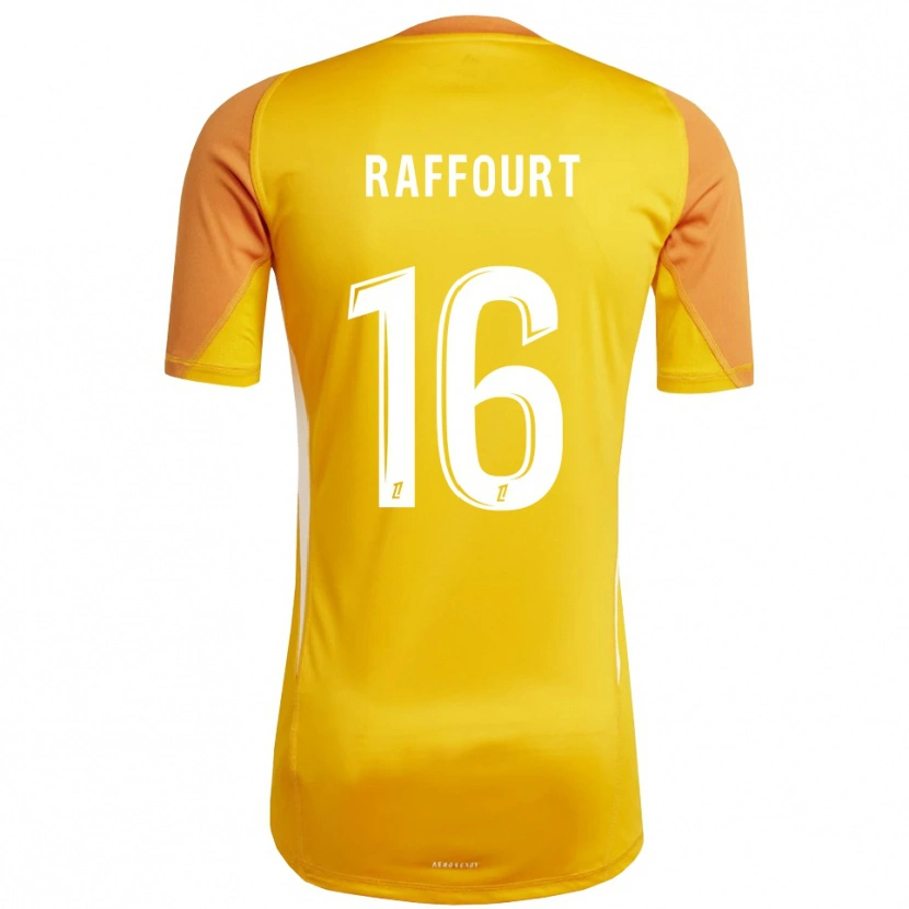 Danxen Enfant Timéo Raffourt #16 Maillot de Gardien Orange Blanc 2025/26 T-shirt
