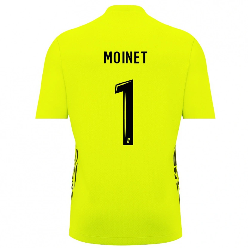 Danxen Enfant Victor Moinet #1 Maillot de Gardien Vert Fluorescent 2025/26 T-shirt