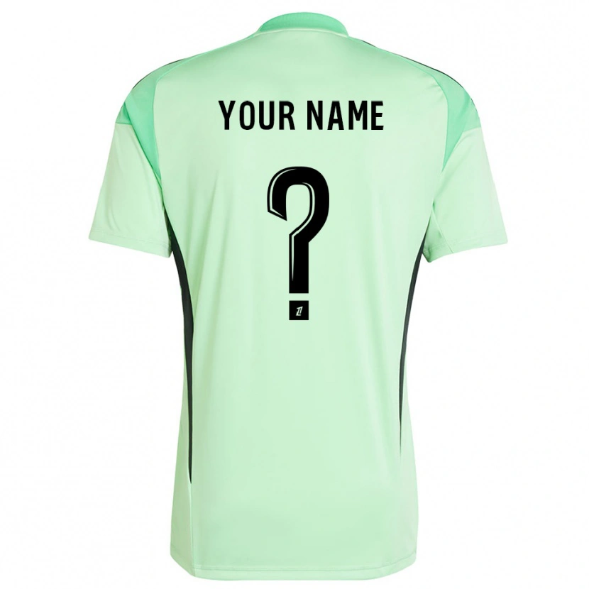 Danxen Enfant Paris FC Maillot de Gardien Vert Clair Noir 2025/26 T-shirt