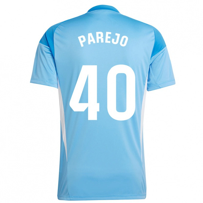 Danxen Enfant Jesús Parejo #40 Maillot de Gardien Bleu Ciel Blanc 2025/26 T-shirt
