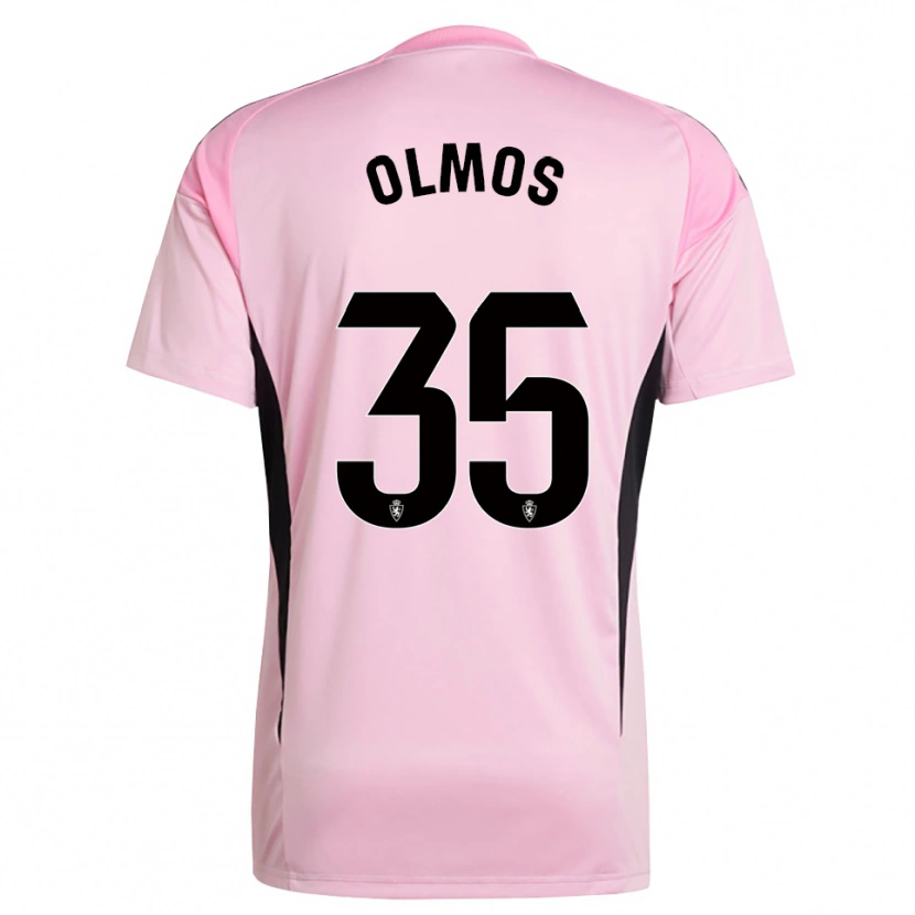 Danxen Enfant Lucas Olmos #35 Maillot de Gardien Rose Clair Noir 2025/26 T-shirt