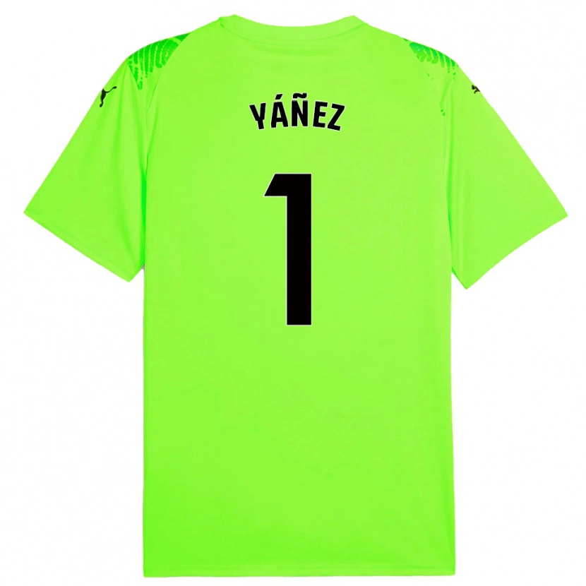 Danxen Enfant Rubén Yáñez #1 Maillot de Gardien Vert Gazon 2025/26 T-shirt