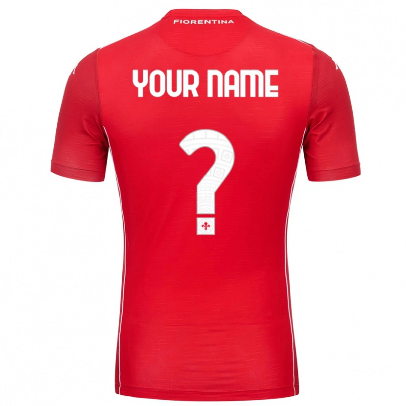 Danxen Enfant ACF Fiorentina Maillot de Gardien Rouge Blanc 2025/26 T-shirt