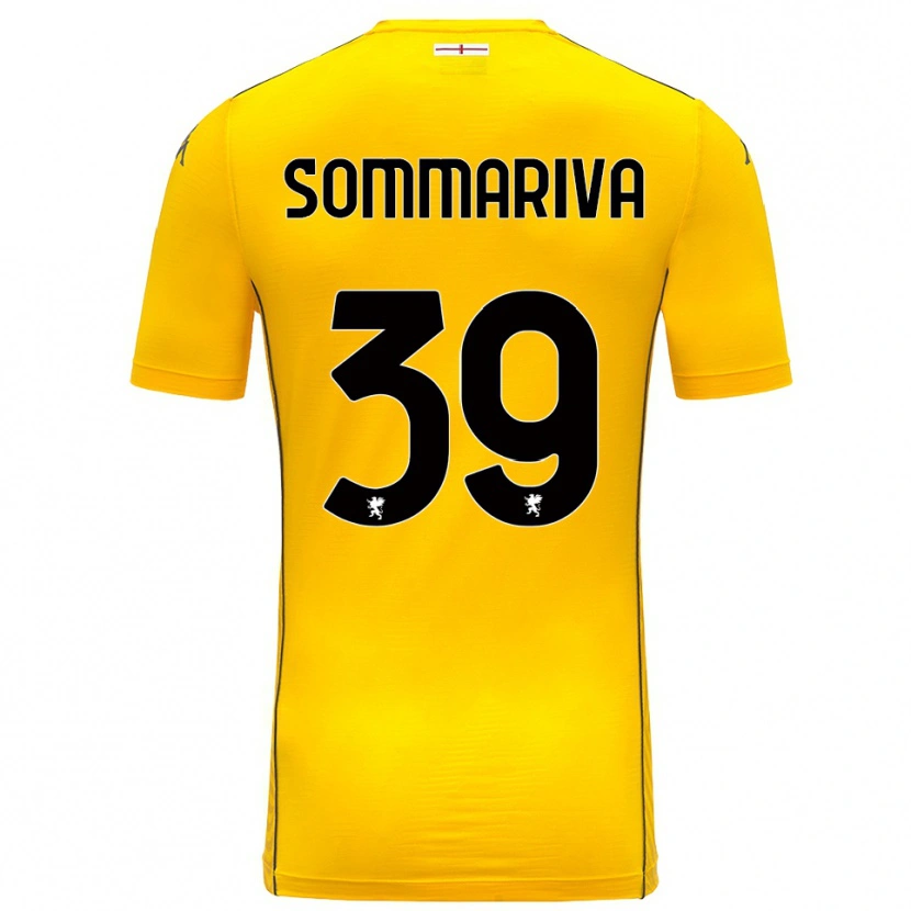 Danxen Enfant Daniele Sommariva #39 Maillot de Gardien Jaune Foncé Noir 2025/26 T-shirt