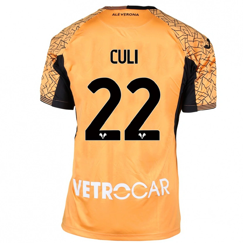 Danxen Enfant Daniel Culi #22 Maillot de Gardien Orange Noir Blanc 2025/26 T-shirt