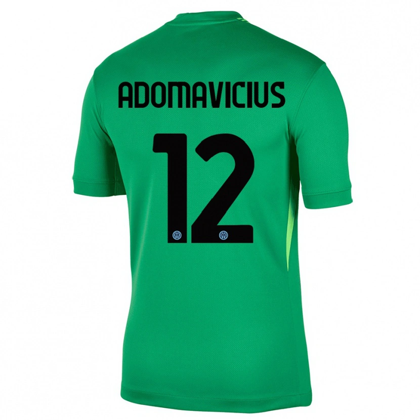Danxen Enfant Henrikas Adomavicius #12 Maillot de Gardien Vert Clair Noir 2025/26 T-shirt