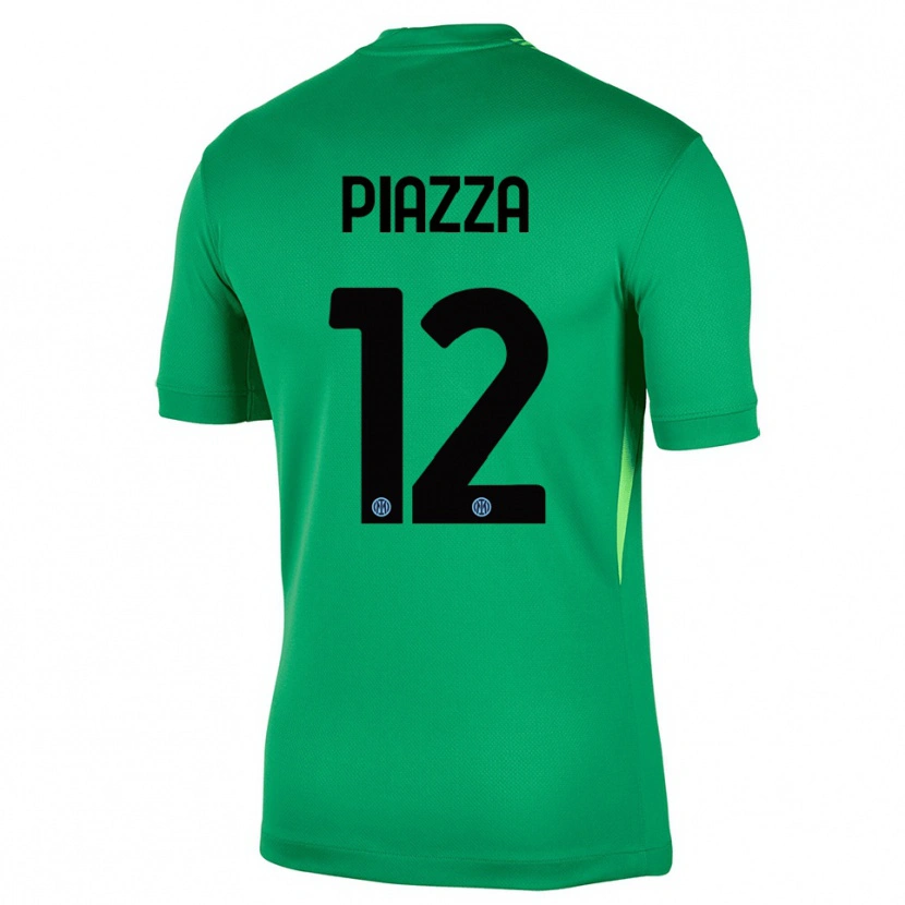 Danxen Enfant Alessia Piazza #12 Maillot de Gardien Vert Clair Noir 2025/26 T-shirt
