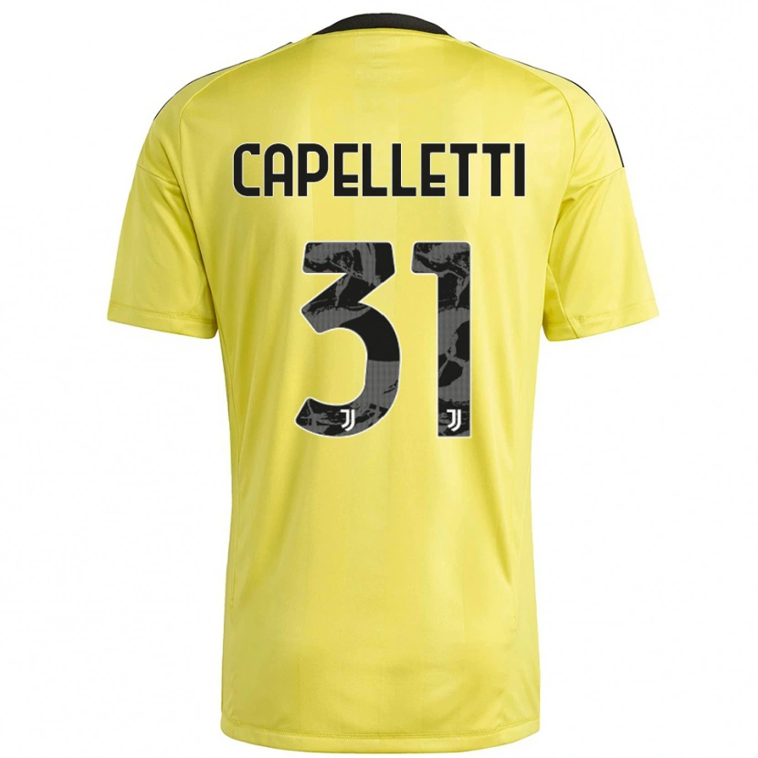 Danxen Enfant Alessia Capelletti #31 Maillot de Gardien Blanc Jaune 2025/26 T-shirt