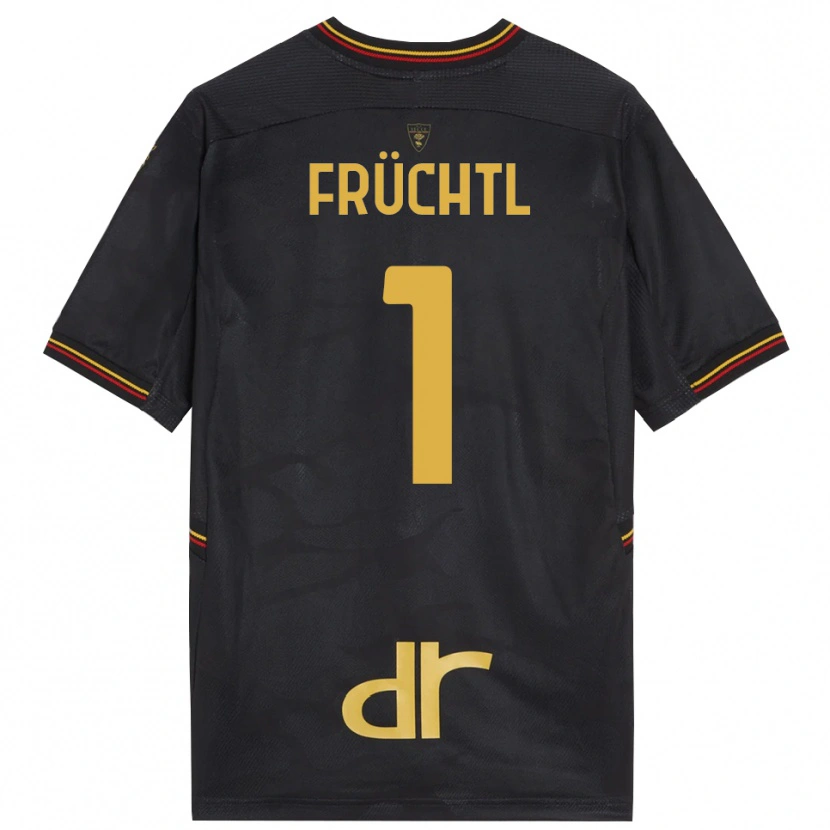 Danxen Enfant Christian Früchtl #1 Maillot de Gardien Noir Marron 2025/26 T-shirt