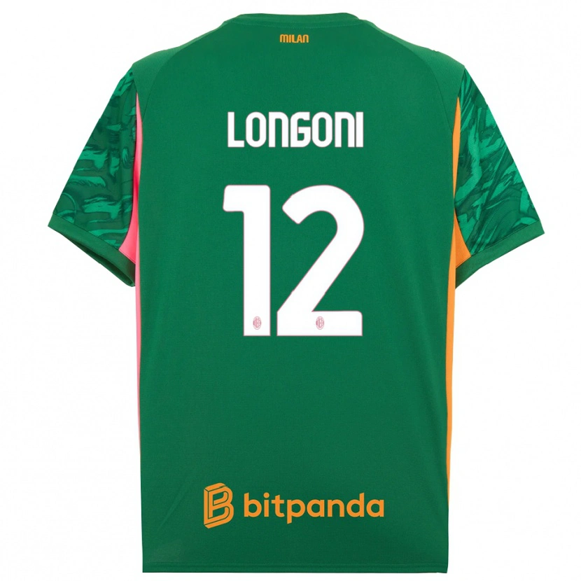 Danxen Enfant Alessandro Longoni #12 Maillot de Gardien Vert Orange Rose 2025/26 T-shirt