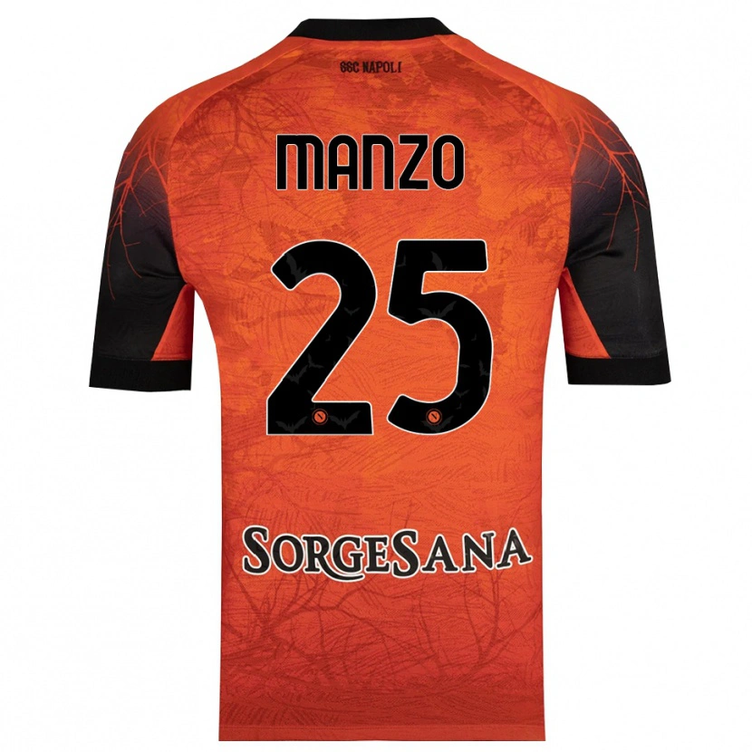 Danxen Enfant Alessia Manzo #25 Maillot de Gardien Orange Rouge Noir 2025/26 T-shirt