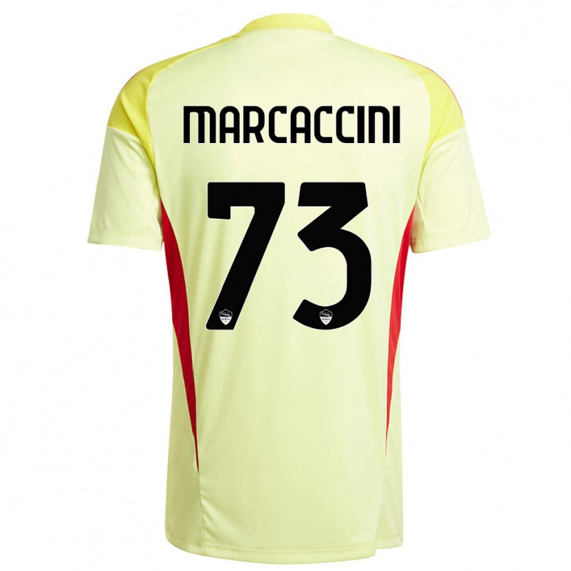 Danxen Enfant Alessio Marcaccini #73 Maillot de Gardien Jaune Clair Orange 2025/26 T-shirt