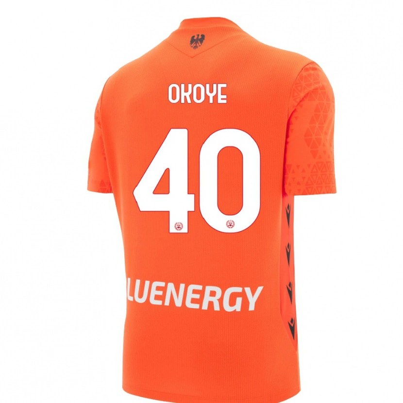 Danxen Enfant Maduka Okoye #40 Maillot de Gardien Rouge Orange Noir 2025/26 T-shirt