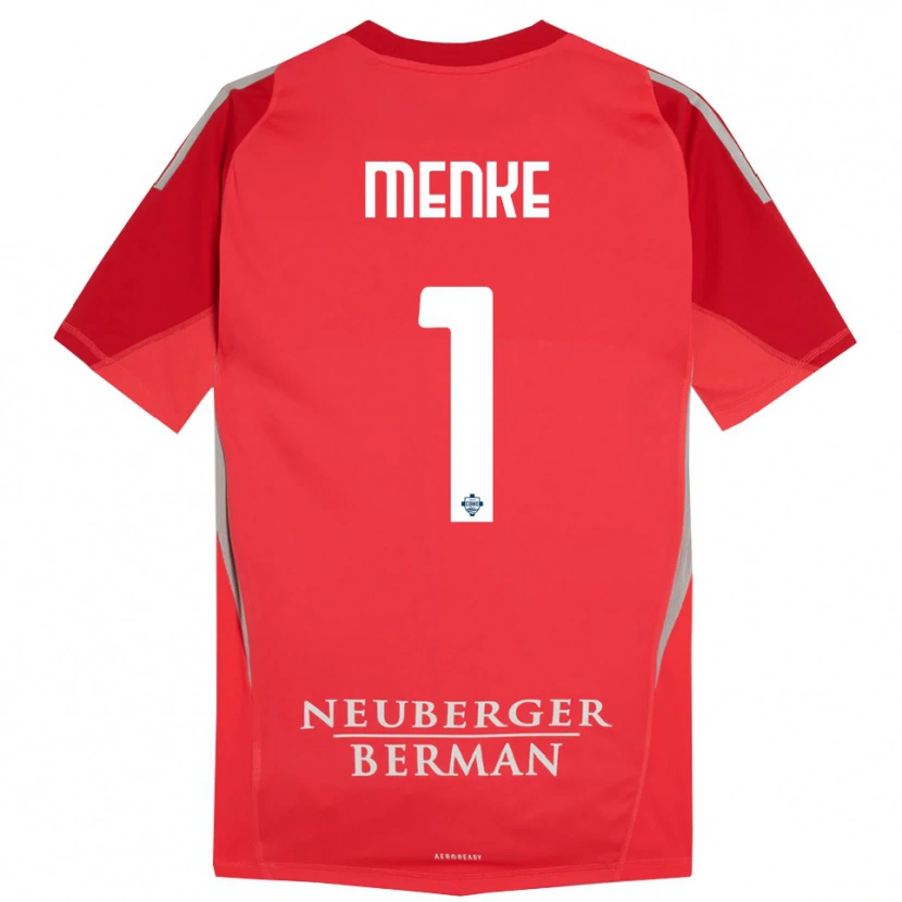 Danxen Enfant Henrique Menke #1 Maillot de Gardien Gris Rouge 2025/26 T-shirt