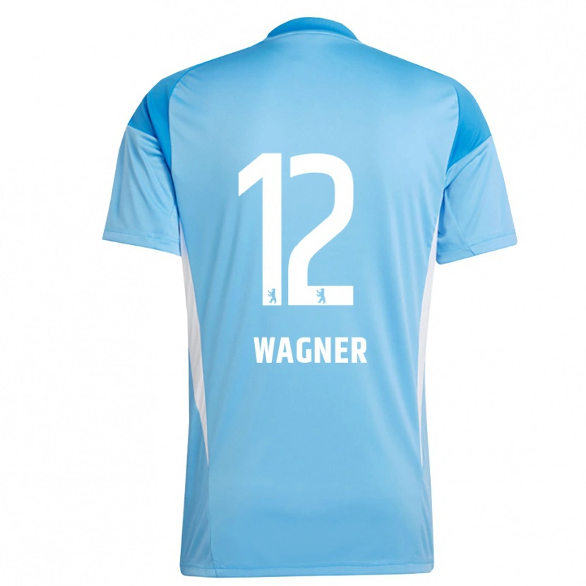 Danxen Enfant Melanie Wagner #12 Maillot de Gardien Bleu Noir 2025/26 T-shirt