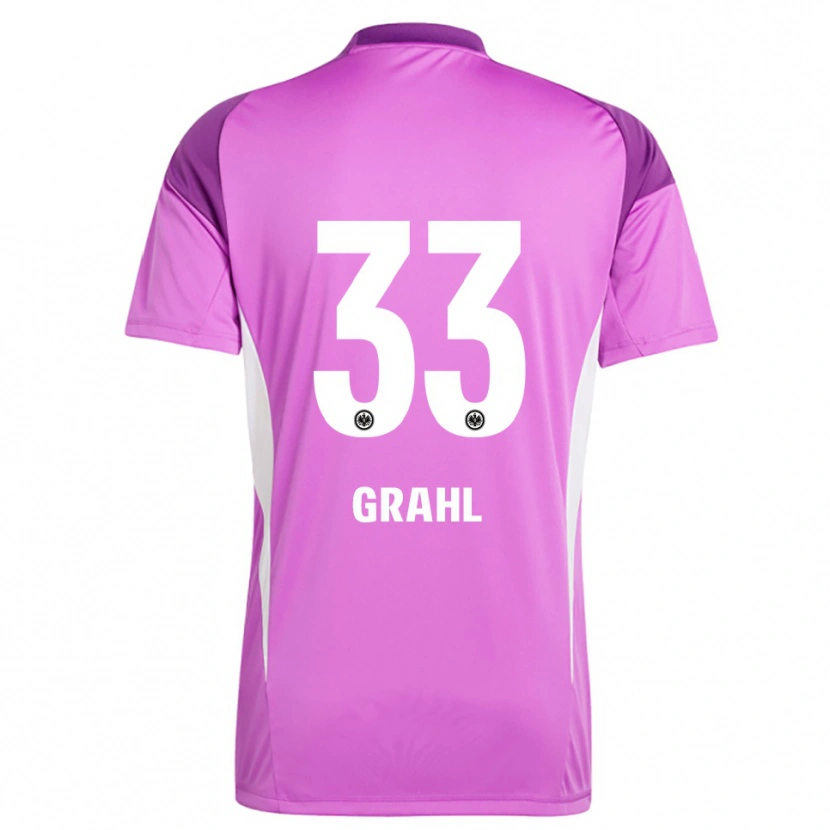 Danxen Enfant Jens Grahl #33 Maillot de Gardien Blanc Lilas 2025/26 T-shirt