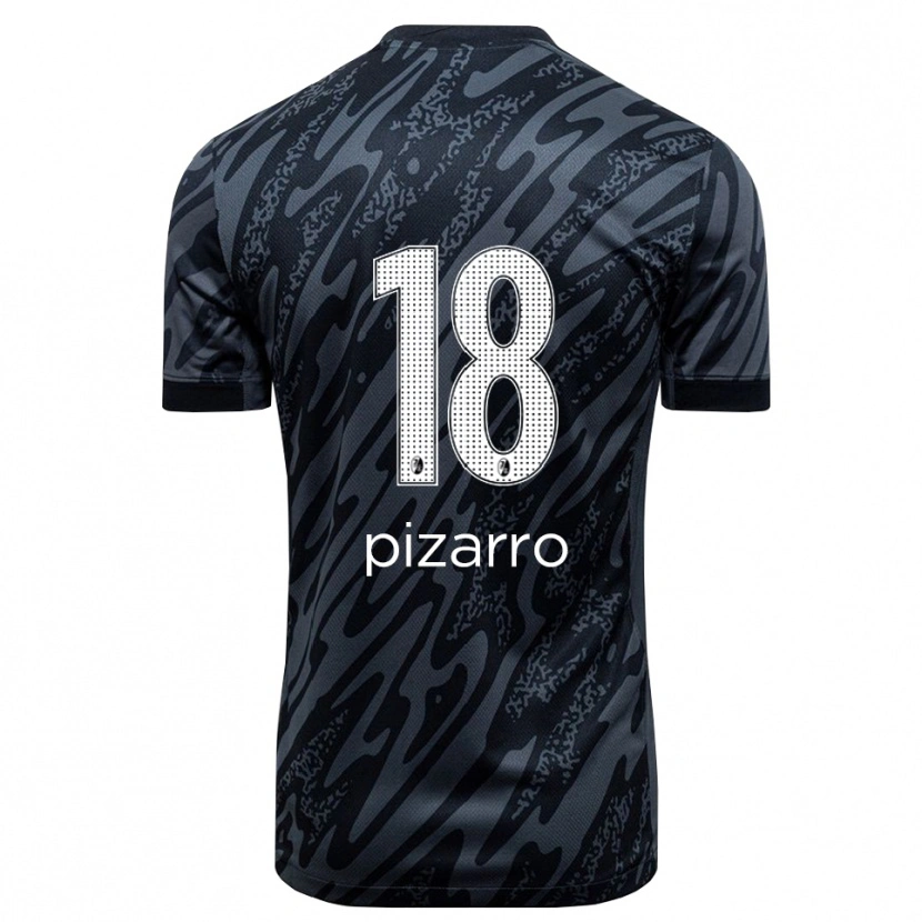 Danxen Enfant Théodore Pizarro #18 Maillot de Gardien Noir Blanc 2025/26 T-shirt