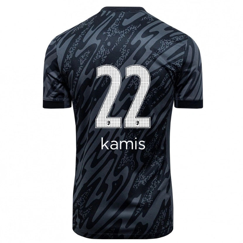 Danxen Enfant Marcel Kamis #22 Maillot de Gardien Noir Blanc 2025/26 T-shirt