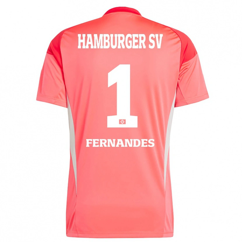 Danxen Enfant Daniel Heuer Fernandes #1 Maillot de Gardien Orange Rouge 2025/26 T-shirt