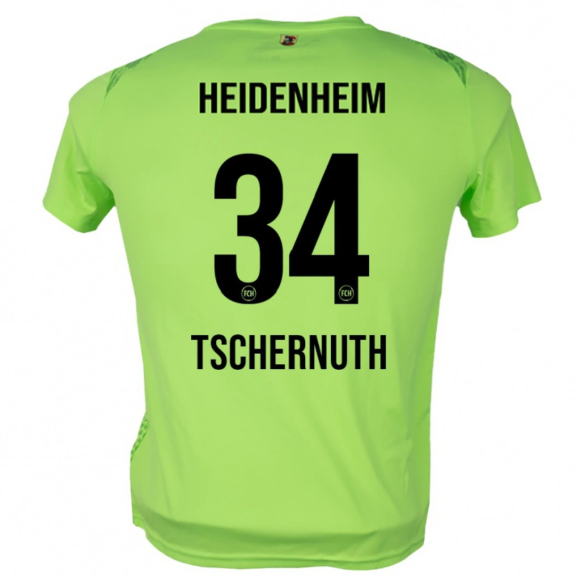 Danxen Enfant Paul Tschernuth #34 Maillot de Gardien Vert Pâle 2025/26 T-shirt