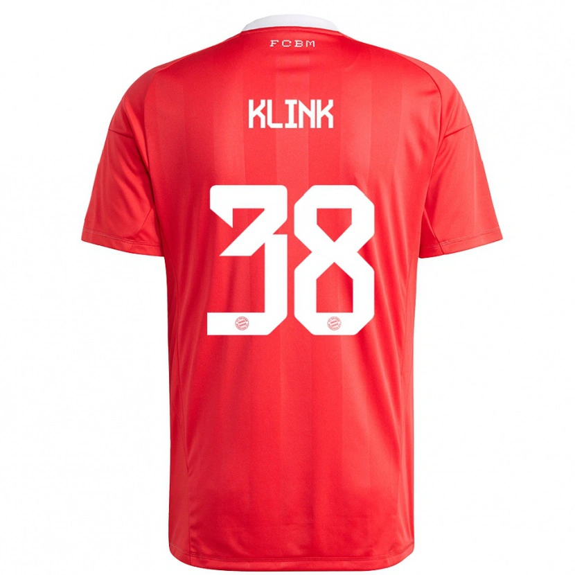 Danxen Enfant Anna Klink #38 Maillot de Gardien Rouge Blanc 2025/26 T-shirt