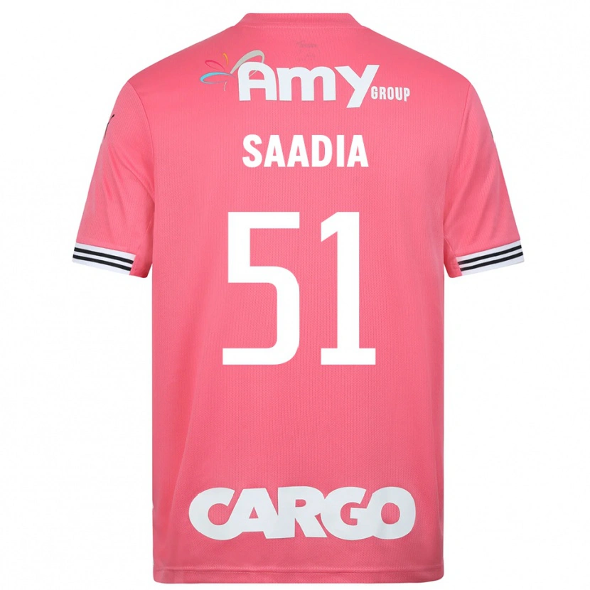 Danxen Enfant Shalev Saadia #51 Maillot de Gardien Blanc Rose 2025/26 T-shirt